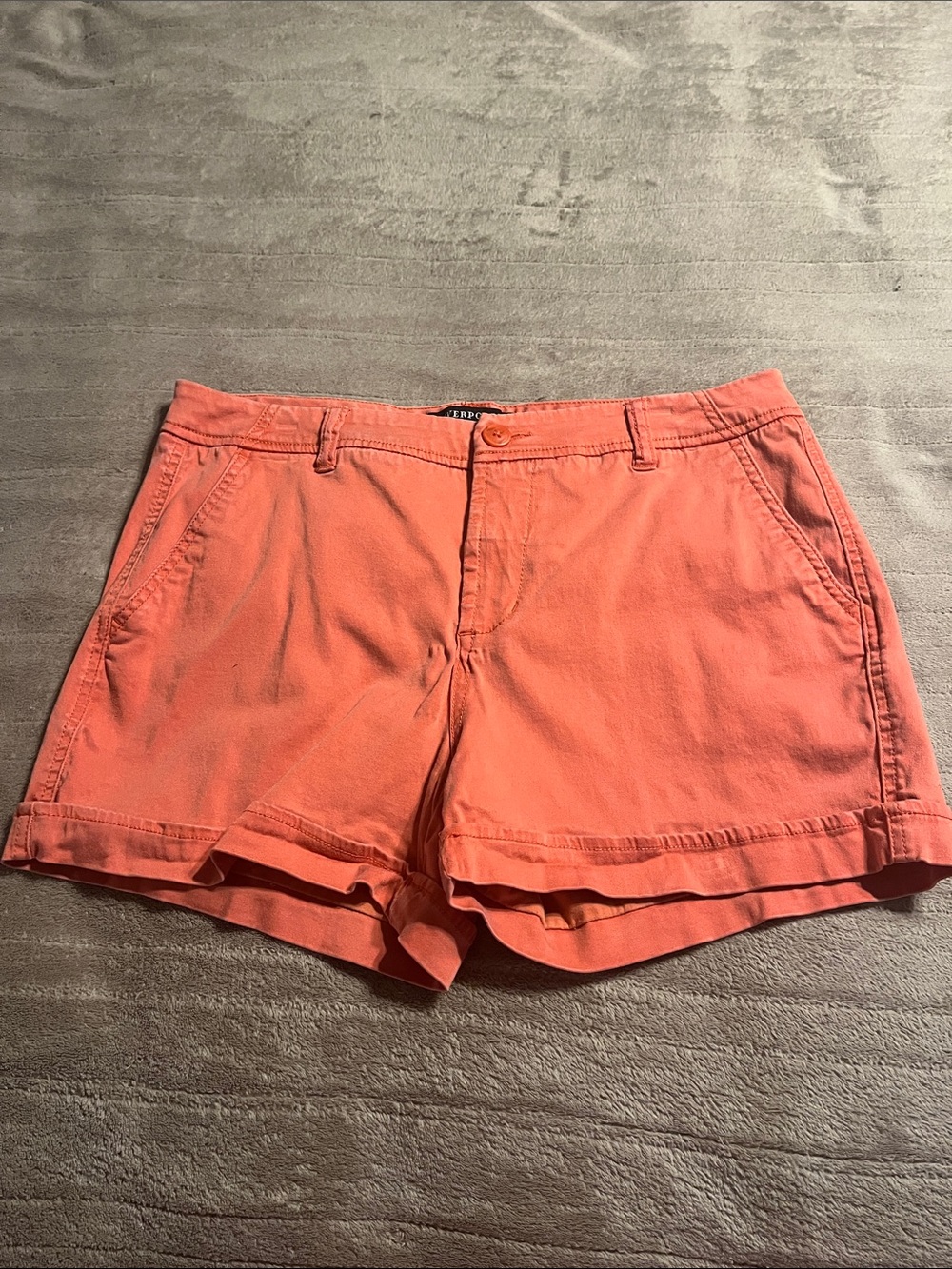 Liverpool Coral-Orange Women's Bermuda Shorts